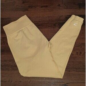 Gymshark Adapt Leggings Womens Size XL Yellow Athleisure Extra Large